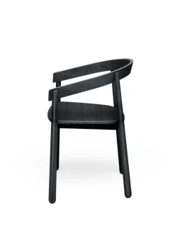 Chaise avec accoudoirs en chêne noir Homerun - Fest Amsterdam