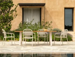 Chaise avec accoudoirs en corde beige 59 x 86 cm Cleo - Vincent Sheppard