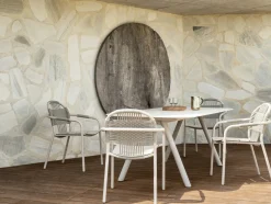 Chaise avec accoudoirs en corde beige 59 x 86 cm Cleo - Vincent Sheppard