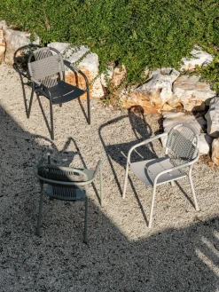 Chaise avec accoudoirs en corde beige 59 x 86 cm Cleo - Vincent Sheppard