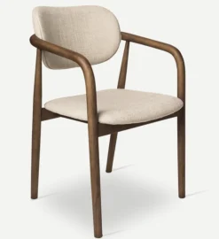 Chaise avec accoudoirs en frêne marron Henry - Pols Potten
