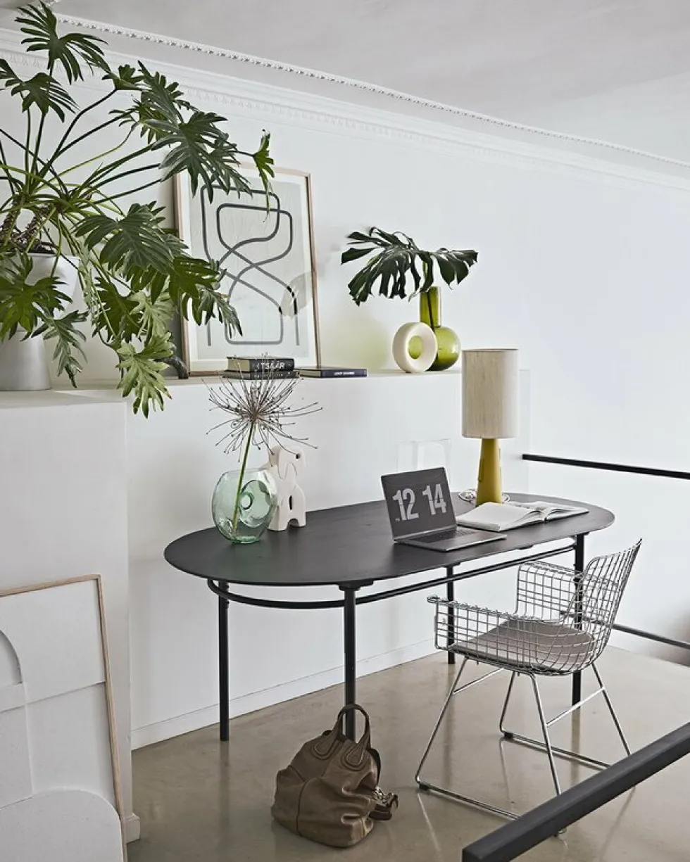 Chaise avec accoudoirs en métal chromé Wire - HKliving