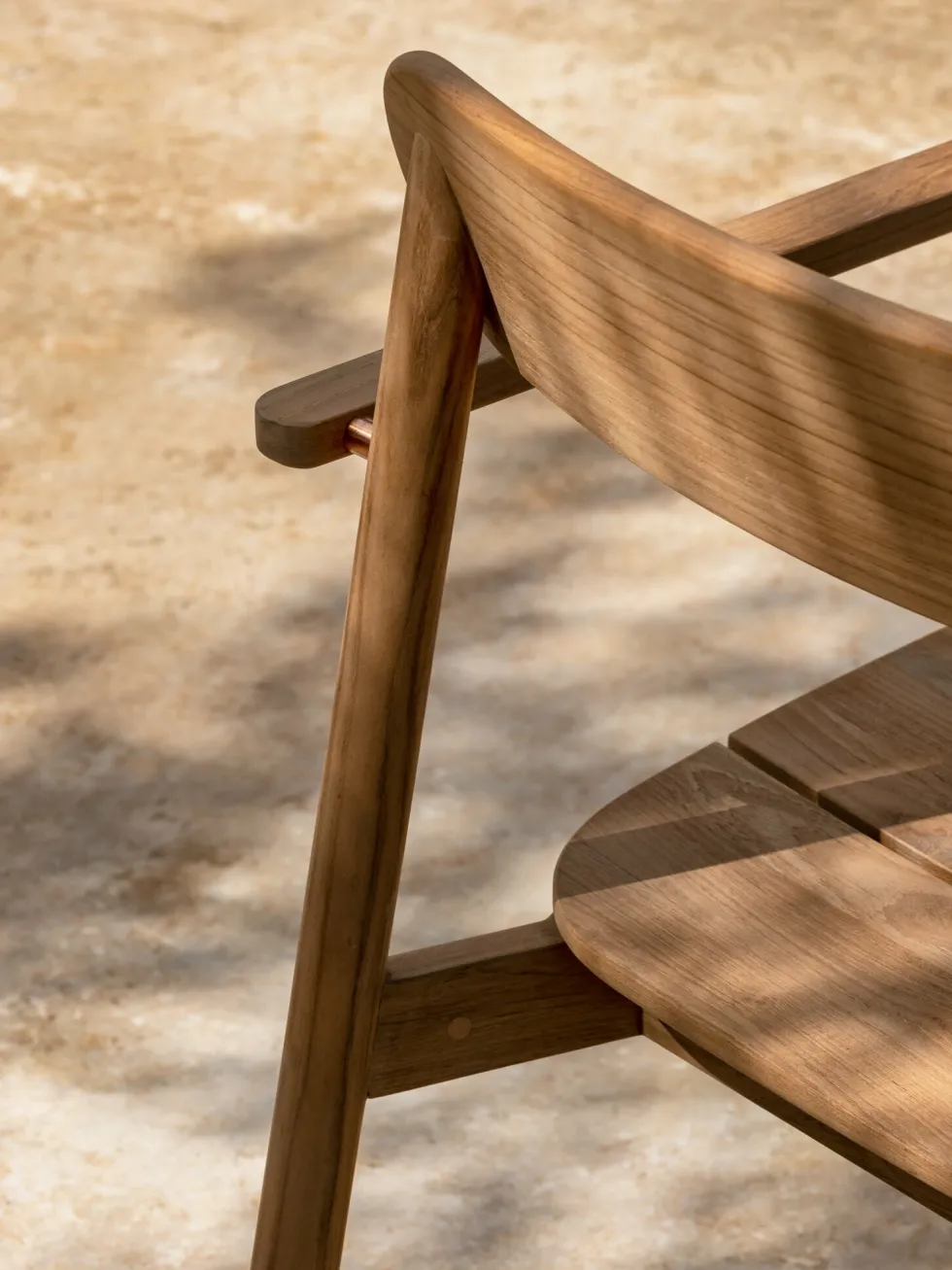 Chaise avec accoudoirs en teck 59 x 80 cm Freya - Vincent Sheppard