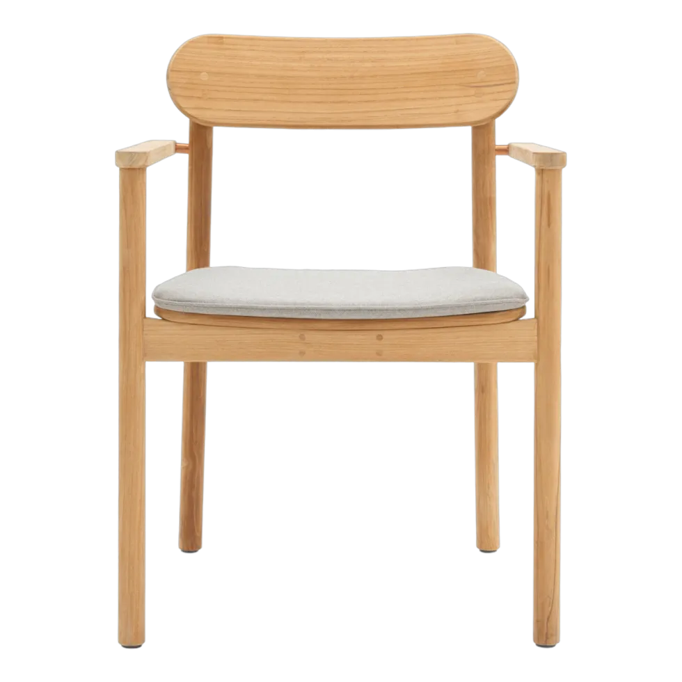 Chaise avec accoudoirs en teck 59 x 80 cm Freya - Vincent Sheppard