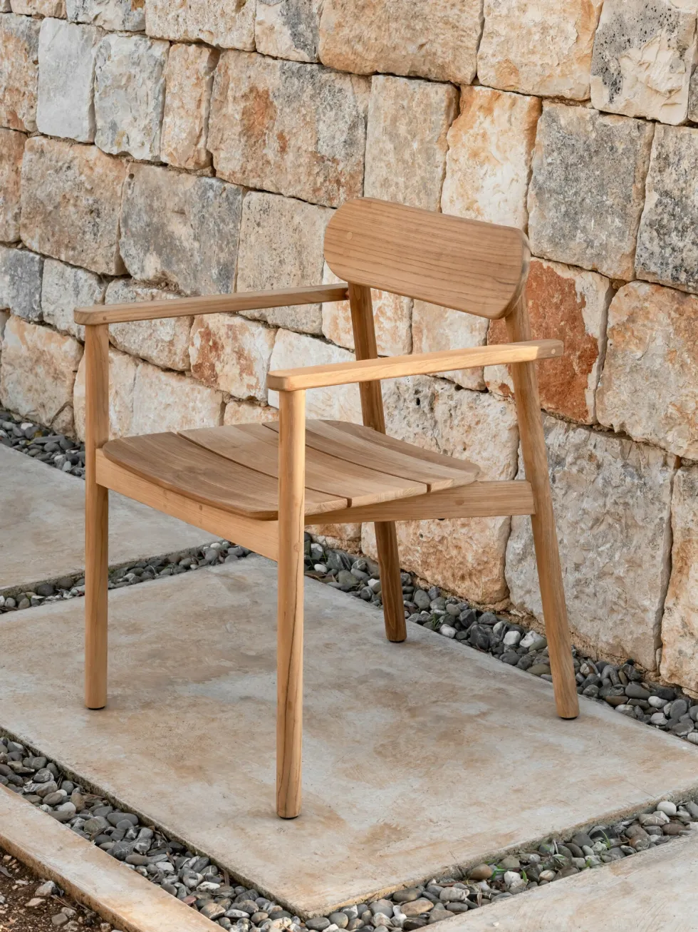 Chaise avec accoudoirs en teck 59 x 80 cm Freya - Vincent Sheppard