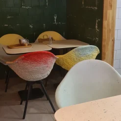 Chaise avec accoudoirs Galet et Parme Gravêne 6.7 - Maximum