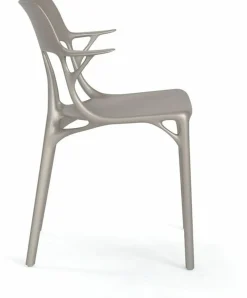 Chaise avec accoudoirs grise A.I - Kartell