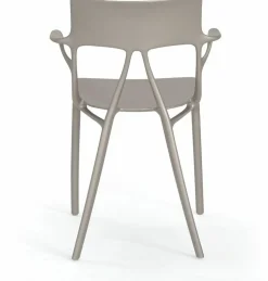 Chaise avec accoudoirs grise A.I - Kartell