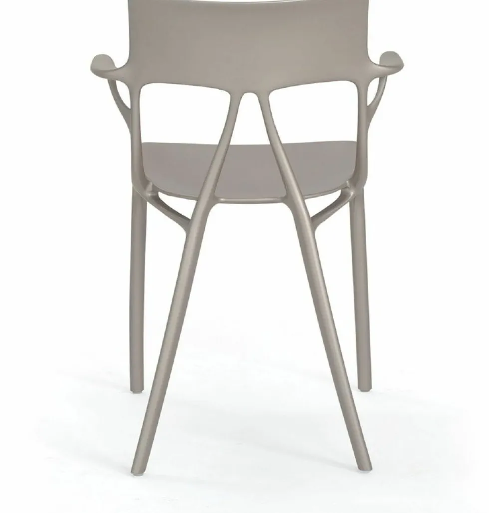 Chaise avec accoudoirs grise A.I - Kartell