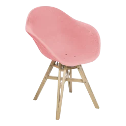 Chaise avec accoudoirs rose Gravêne 6.7 - Maximum