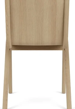 Chaise avec assise rembourrée en chêne naturel et tissu audo bouclé 08 78cm Ready - Audo