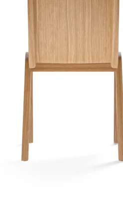 Chaise avec assise rembourrée en chêne naturel et tissu dakar 0250 78cm Ready - Audo
