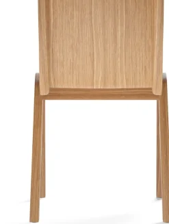 Chaise avec assise rembourrée en chêne naturel et tissu hallingdal 200 78cm Ready - Audo