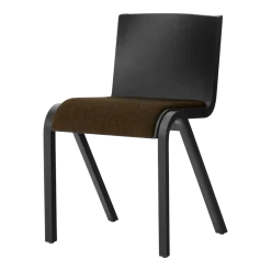 Chaise avec assise rembourrée en chêne noir et tissu hallingdal 65 0370 78cm Ready - Audo