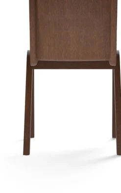 Chaise avec assise rembourrée en chêne teinté rouge et tissu audo bouclé 02 78cm Ready - Audo