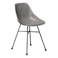 Chaise avec pieds en métal Hauteville - Lyon Béton