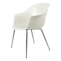 Chaise blanche noir chromée Bat - Gubi