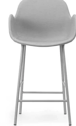 Chaise de bar avec accoudoirs en acier et pp noir 75 cm Form - Normann Copenhagen