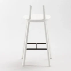 Chaise de bar blanche 65 cm Naïve - Emko