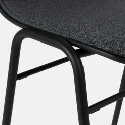Chaise de bar 75 cm en tissu noir et cadre noir Touchwood - Hem
