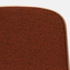 Chaise de bar 75 cm en tissu rouge et cadre noir Touchwood - Hem