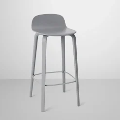 Chaise de bar 75 cm gris Visu - Muuto