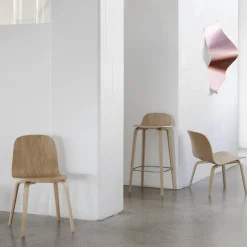 Chaise de bar 75 cm rose Visu - Muuto