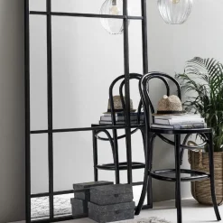 Chaise de bar en bois blanc 64 cm Bistro - Nordal