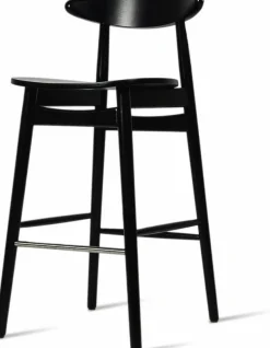 Chaise de bar en hêtre noir 91 cm Teo - Vincent Sheppard