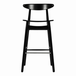 Chaise de bar en hêtre noir 91 cm Teo - Vincent Sheppard