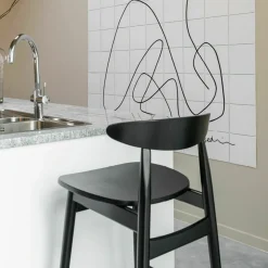 Chaise de bar en hêtre noir 102 cm Teo - Vincent Sheppard