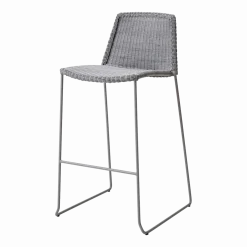 Chaise de bar grise Breeze - Cane-Line