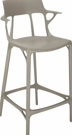 Chaise de bar grise 65 cm A.I - Kartell