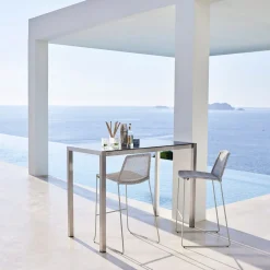 Chaise de bar noire Breeze - Cane-Line