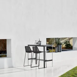 Chaise de bar noire Breeze - Cane-Line