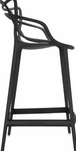 Chaise de bar noire 65 cm Masters - Kartell