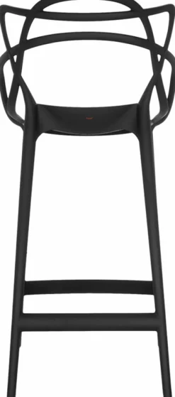 Chaise de bar noire 65 cm Masters - Kartell