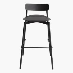 Chaise de bar outdoor noire 75 cm Fromme - Petite friture