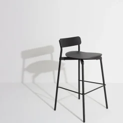 Chaise de bar outdoor noire 75 cm Fromme - Petite friture