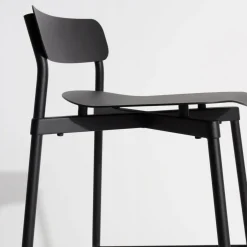 Chaise de bar outdoor noire 75 cm Fromme - Petite friture
