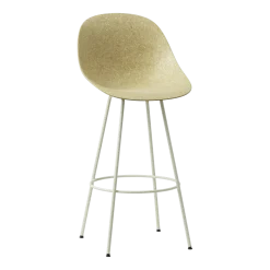Chaise de bar recyclable en chanvre et acier crème 75cm Mat - Normann Copenhagen