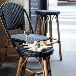 Chaise de bistrot noire Sofie - Sika Design