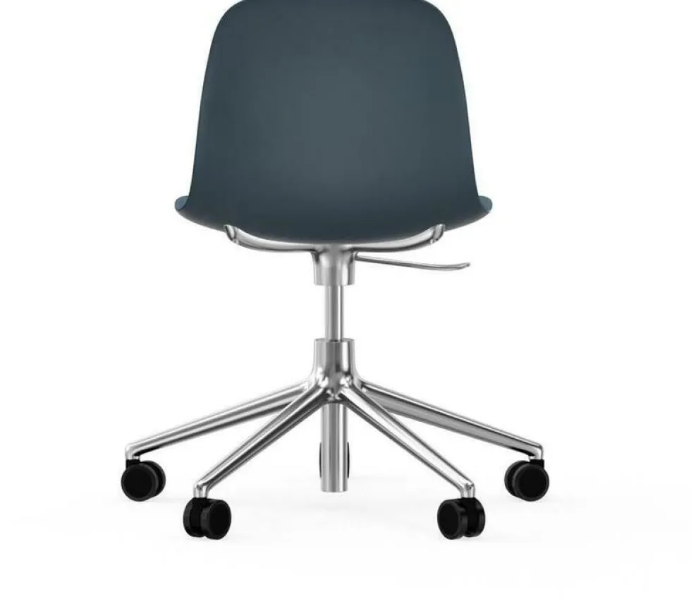 Chaise de bureau en aluminium et pp bleu Form - Normann Copenhagen