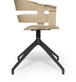 Chaise de bureau en chêne piétement anthracite Wick - Design House Stockholm