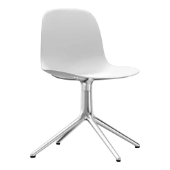 Chaise de bureau pivotante blanche Swivel Norman Copenhagen blanc - Normann Copenhagen