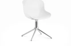Chaise de bureau pivotante blanche Swivel Norman Copenhagen blanc - Normann Copenhagen