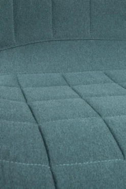 Chaise de bureau réglable en fer noir et polyester bleu 76cm OMG - Zuiver