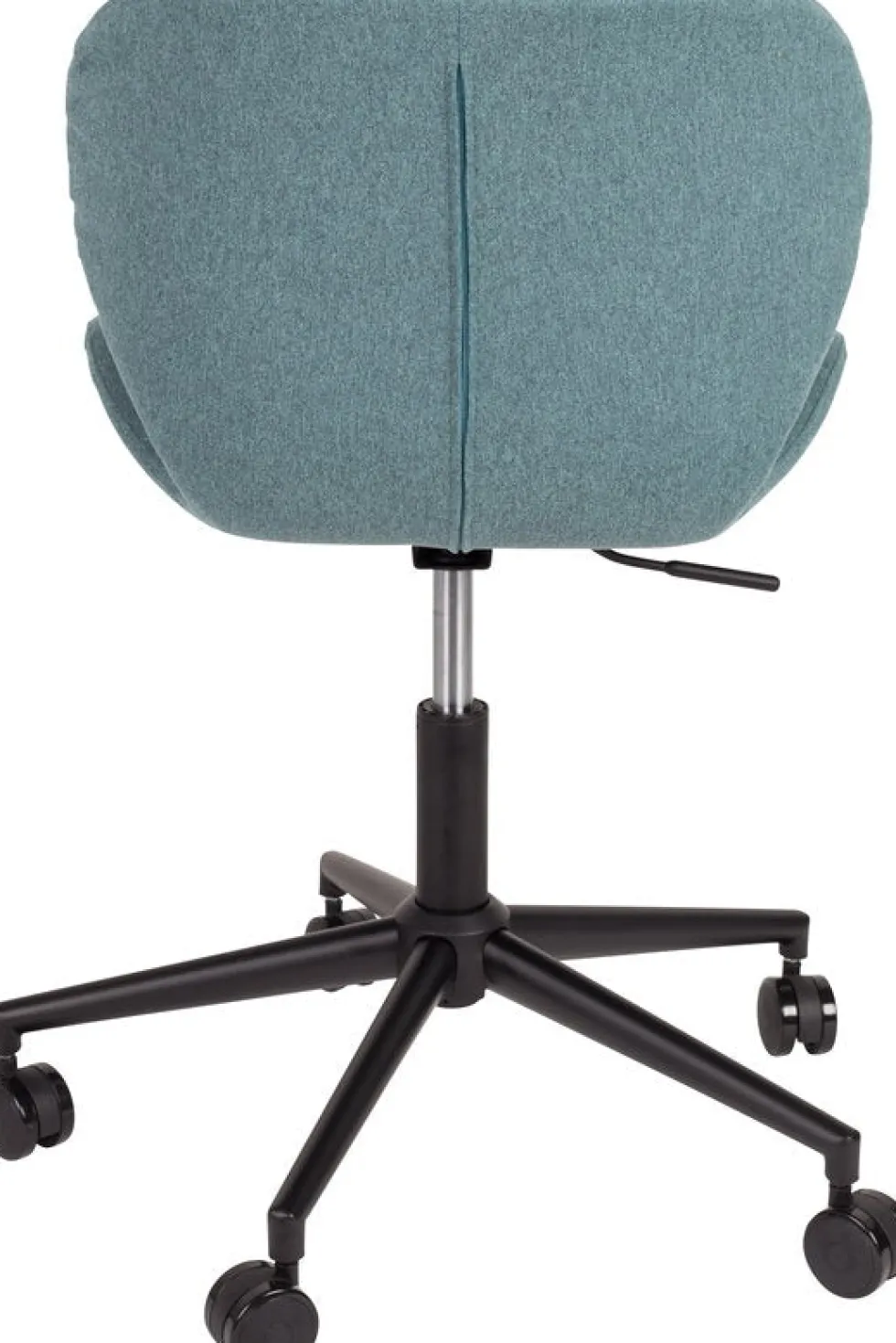 Chaise de bureau réglable en fer noir et polyester bleu 76cm OMG - Zuiver