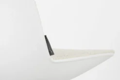 Chaise de bureau sans accoudoirs en aluminium et polypropylène blanc 84,4cm Albert Kuip - Zuiver