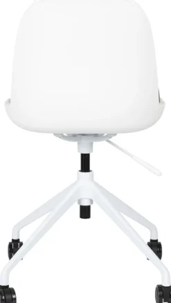 Chaise de bureau sans accoudoirs en aluminium et polypropylène blanc 84,4cm Albert Kuip - Zuiver